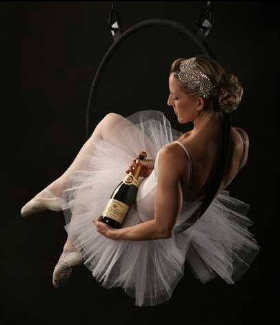 Aerial Hoop Champagne Pour
