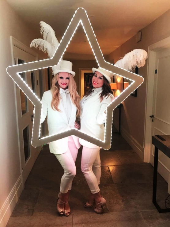 LED Photo Frame - Star - White Suits